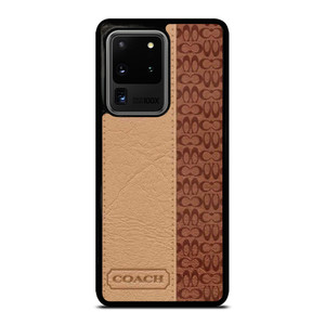 COACH NEW YORK BROWN LEATHER Samsung Galaxy S20 Ultra  Case