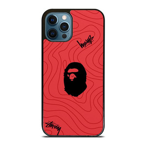 BATHING APE BAPE STUSSY LOGO iPhone 12 Pro Max Case
