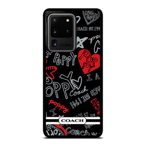 COACH NEW YORK POPPY BLACK Samsung Galaxy S20 Ultra  Case