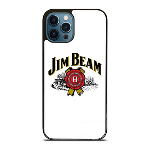 JIM BEAM WHISKEY LOGO WHITE iPhone 12 Pro Max Case