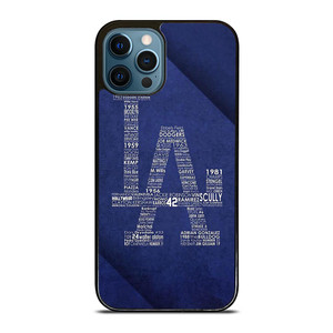 LA DODGERS LOS ANGELES LOGO BASEBALL TEAM TYPOGRAPHY iPhone 12 Pro Max Case