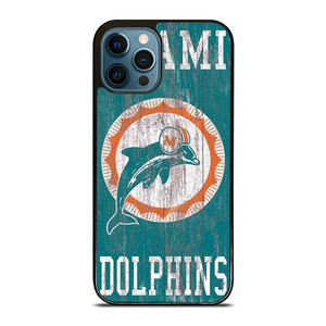 MIAMI DOLPHINS WOODEN LOGO iPhone 12 Pro Max Case