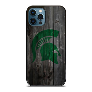 MICHIGAN STATE SPARTANS WOODEN LOGO iPhone 12 Pro Max Case