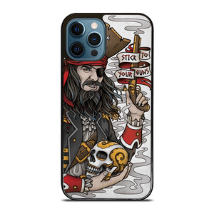 PIRATE STICK TO YOUR GUNS TATTOO iPhone 12 Pro Max Case