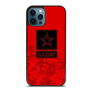US ARMY LOGO RED iPhone 12 Pro Max Case