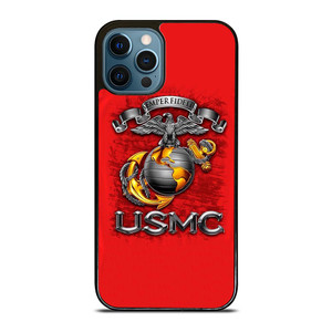 USMC US MARINE CORPS RED iPhone 12 Pro Max Case