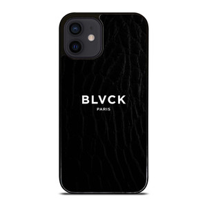 BLVCK PARIS SNAKE LEATHER LOGO iPhone 12 Mini Case