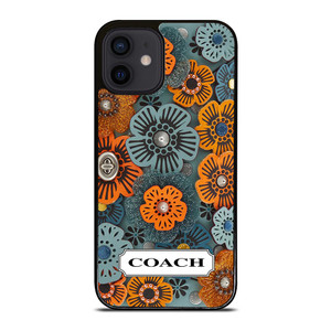 COACH NEW YORK LOGO TEA ROSE PATTERN iPhone 12 Mini Case