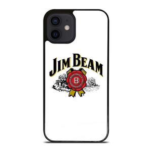 JIM BEAM WHISKEY LOGO WHITE iPhone 12 Mini Case