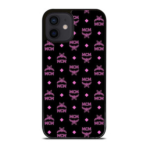 MCM WORLD LOGO BLACK PINK ICON iPhone 12 Mini Case