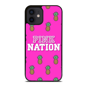 PINK NATION VICTORIA'S SECRET LOGO PINEAPPLE iPhone 12 Mini Case