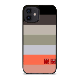 UNIQLO LOGO COLORFUL STRIPES iPhone 12 Mini Case