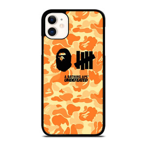 BATHING APE UNDEFEATED ORANGE CAMO iPhone 11 Case