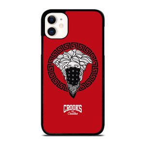 CROOK AND CASTLES BANDANA RED iPhone 11 Case
