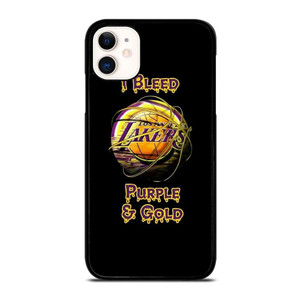 LA LAKERS NBA PURPLE AND GOLD iPhone 11 Case