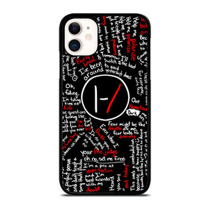 TWENTY ONE PILOTS LYRICS iPhone 11 Case