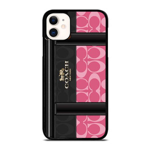 COACH NEW YORK LOGO PINK BAG iPhone 11 Case
