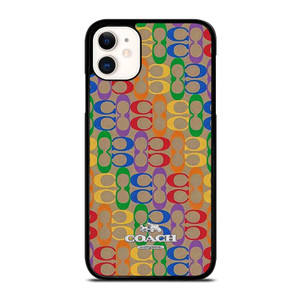 COACH NEW YORK RAINBOW PATTERN ICON iPhone 11 Case