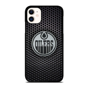 EDMONTON OILERS METAL LOGO iPhone 11 Case