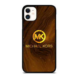 MICHAEL KORS GOLDEN MARBLE LOGO ICON iPhone 11 Case