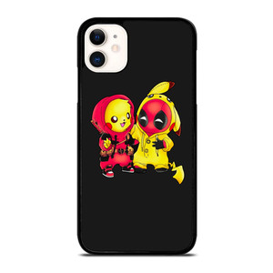 PIKACHU POKEMON AND DEADPOOL iPhone 11 Case