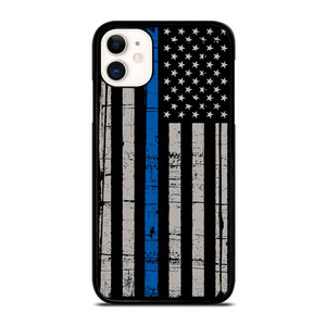 THIN BLUE LINE FLAG iPhone 11 Case