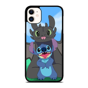 TRAIN YOUR DRAGON TOOTHLESS AND STITCH iPhone 11 Case