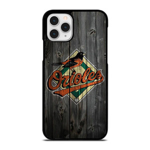 BALTIMORE ORIOLES LOGO BASEBALL TEAM WOODEN ICON iPhone 11 Pro Case