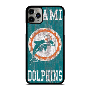 MIAMI DOLPHINS WOODEN LOGO iPhone 11 Pro Case