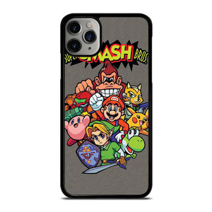 NINTENDO GAME CHARACTER SUPER SMASH BROSS AND FRIENDS iPhone 11 Pro Case