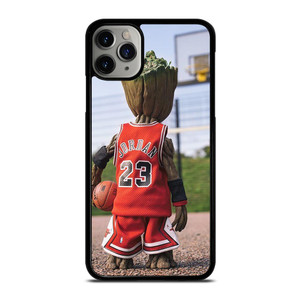 BABY GROOT MICHAEL JORDAN CHICAGO BULL iPhone 11 Pro Max Case