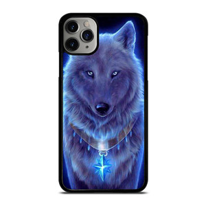BLUE EYE GRAY FANTASY WOLF iPhone 11 Pro Max Case