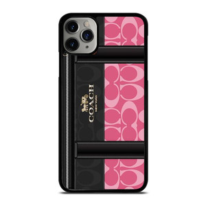 COACH NEW YORK LOGO PINK BAG iPhone 11 Pro Max Case