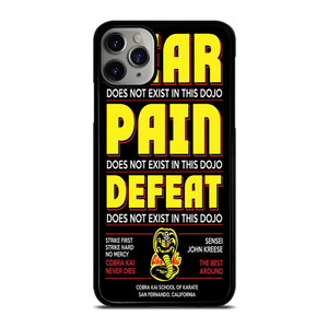 COBRA KAI KARATE QUOTES iPhone 11 Pro Max Case