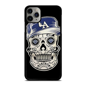 LA LOS ANGELES DODGERS SKULL iPhone 11 Pro Max Case