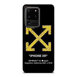 OFF WHITE YELLOW LOGO X APPLE Samsung Galaxy S20 Ultra  Case