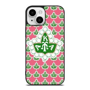 HOT AKA PINK AND GREEN iPhone 13 Mini Case HOT AKA PINK AND GREEN iPhone 13 Mini Case
