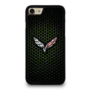 CORVETTE LOGO GREEN METAL iPhone 7 Case CORVETTE LOGO GREEN METAL iPhone 7 Case