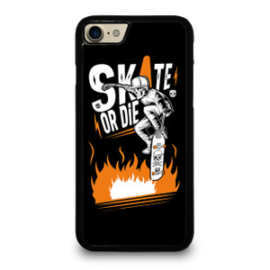 SKULL SKATE OR DIE ORANGE ARTWORK iPhone 7 Case SKULL SKATE OR DIE ORANGE ARTWORK iPhone 7 Case