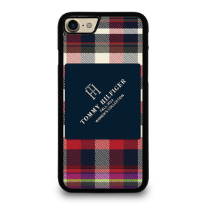 TOMMY HILFIGER RED BLACK PATTERN iPhone 7 Case