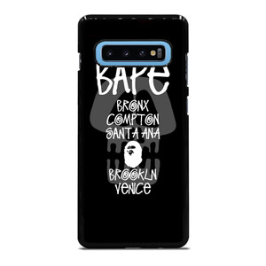 BAPE BLACK SKULL STUSSY Samsung Galaxy S10 Plus Case BAPE BLACK SKULL STUSSY Samsung Galaxy S10 Plus Case
