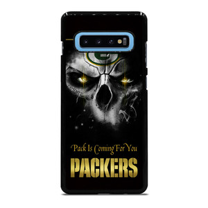 GREEN BAY PACKERS SKULL Samsung Galaxy S10 Plus Case GREEN BAY PACKERS SKULL Samsung Galaxy S10 Plus Case
