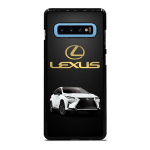 LEXUS WHITE CAR GOLD LOGO Samsung Galaxy S10 Plus Case