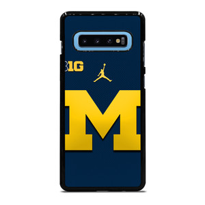 MICHIGAN WOLVERINES BLUE LOGO Samsung Galaxy S10 Plus Case MICHIGAN WOLVERINES BLUE LOGO Samsung Galaxy S10 Plus Case