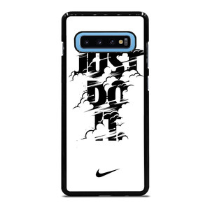 NIKE LOGO JUST DO IT GLITCH BLACK Samsung Galaxy S10 Plus Case