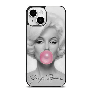 MARILYN MONROE PINK BUBBLEGUM ART iPhone 13 Mini Case MARILYN MONROE PINK BUBBLEGUM ART iPhone 13 Mini Case
