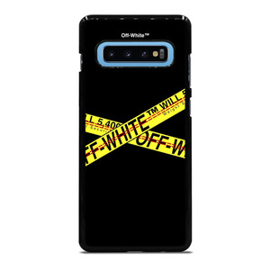 OFF WHITE LOGO STRIP Samsung Galaxy S10 Plus Case