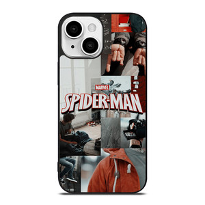MARVEL SPIDERMAN LOGO COLAGE iPhone 13 Mini Case MARVEL SPIDERMAN LOGO COLAGE iPhone 13 Mini Case