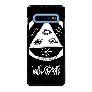 WELCOME SKATEBOARDS LOGO BLACK Samsung Galaxy S10 Plus Case