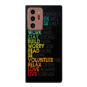 QUOTE INSPIRATIONAL THINK POSITIVELY Samsung Galaxy Note 20 Ultra Case QUOTE INSPIRATIONAL THINK POSITIVELY Samsung Galaxy Note 20 Ultra Case